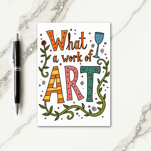 Creative Lettering Birthday Card