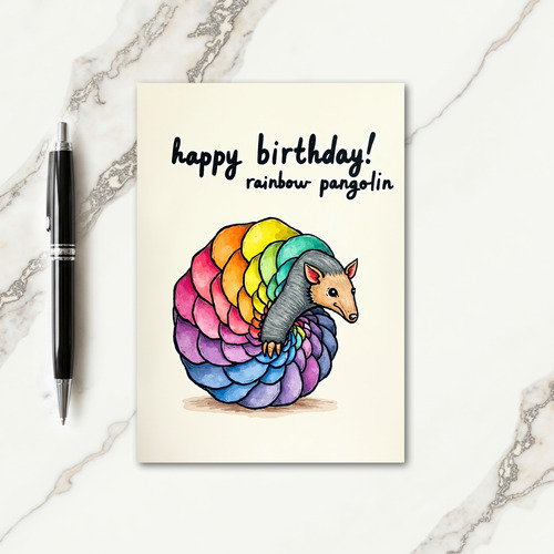 Creature Birthday Illustration Card