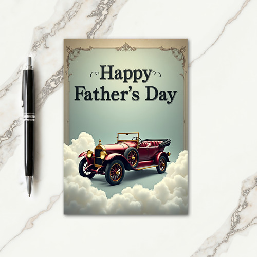 Crimson Auto Sweet Fathers Day Card