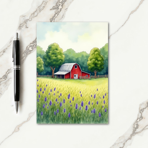 Crimson Barn Fathers Day Card