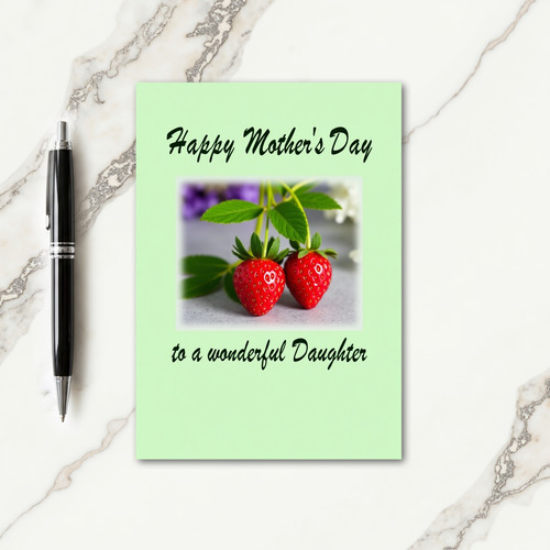 Crimson Berries Mothers Day Card