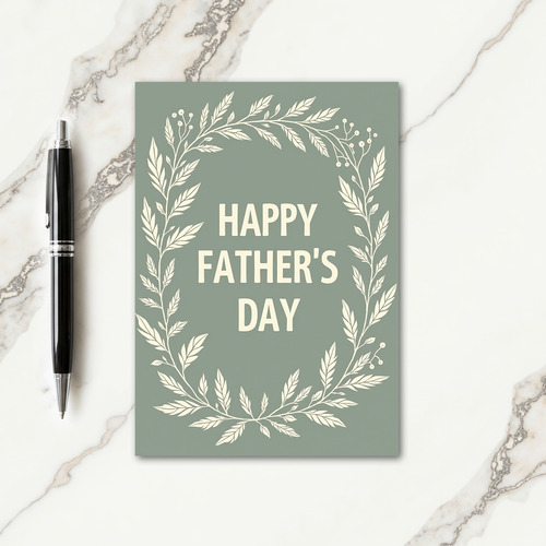Crimson Berry Fathers Day Card