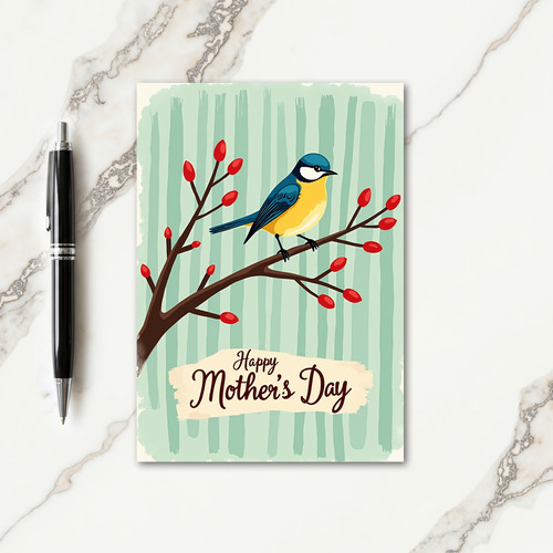 Crimson Berry Mothers Card