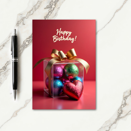 Crimson Birthday Card