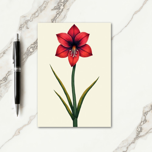 Crimson Bloom Christmas Card