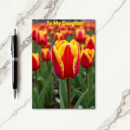 Crimson Bloom Greeting Card