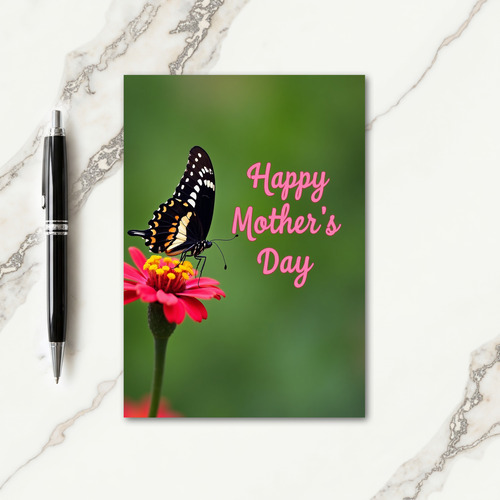 Crimson Bloom Mothers Day Card