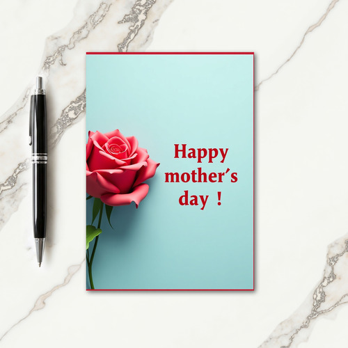 Crimson Bloom Pattern Card