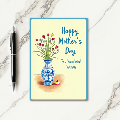 Crimson Blossom Card