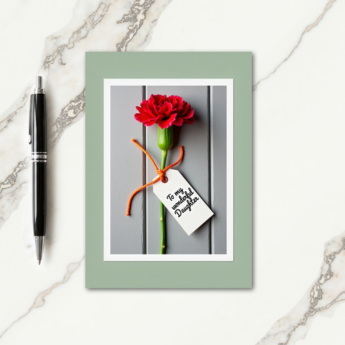 Crimson Blossom Daughter Card