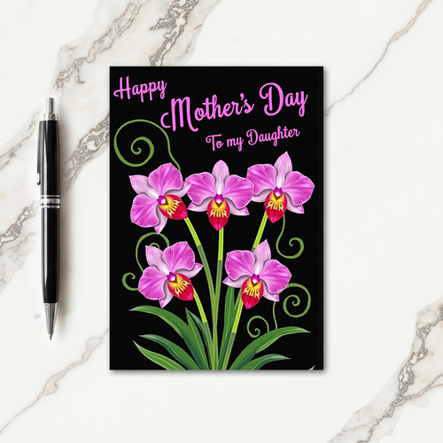 Crimson Blossom Daughters Day Card