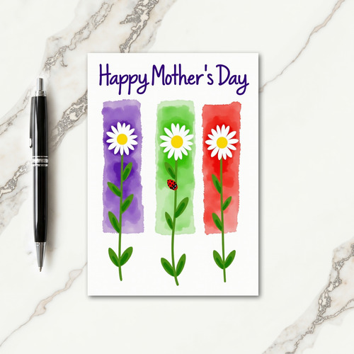 Crimson Blossom Day Card