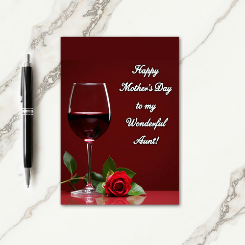 Crimson Blossom Lovely Day Card