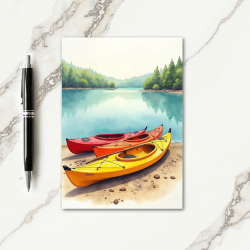 Crimson Boat Fathers Day Card