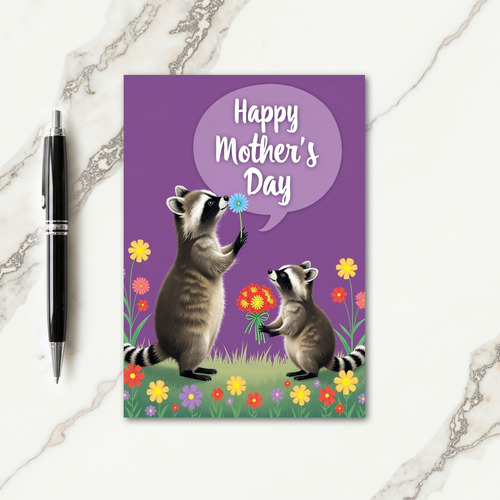 Crimson Bouquet Mothers Day Card