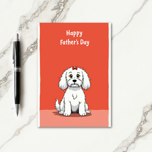 Crimson Bow Sweet Fathers Day Card