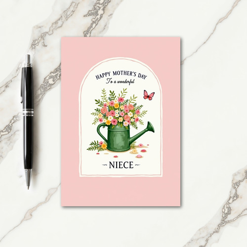 Crimson Butterfly Mothers Day Card