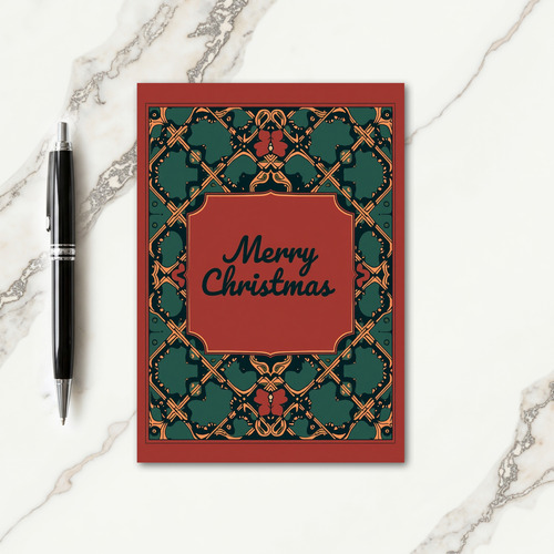 Crimson Christmas Card