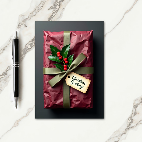 Crimson Christmas Gift Card