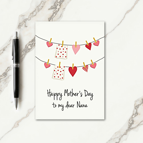 Crimson Cloth Nanas Day Card