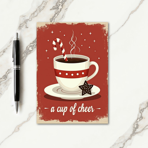 Crimson Comfort Christmas Card