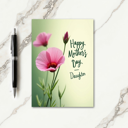 Crimson Core Mothers Day Card