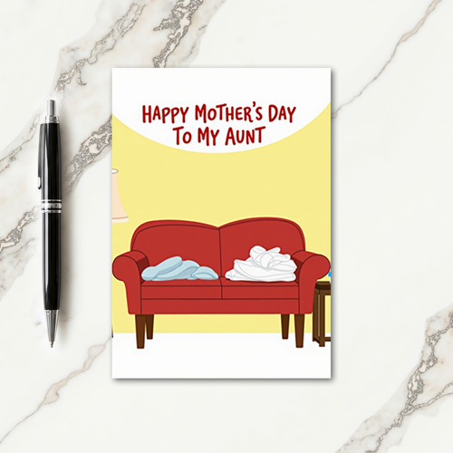 Crimson Couch Aunts Day Card