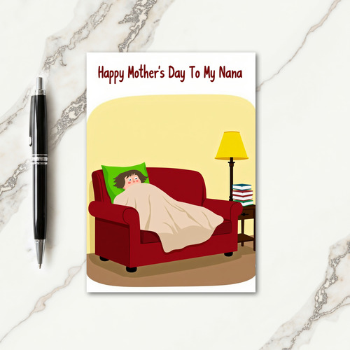 Crimson Couch Mothers Day Card