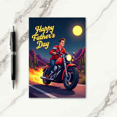 Crimson Cruiser Fathers Day Card