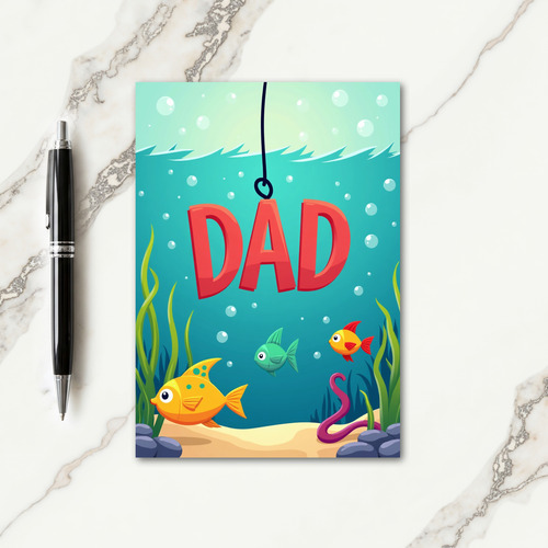 Crimson Dad Underwater World Card