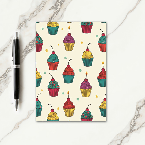 Crimson Dessert Birthday Card