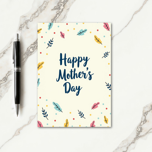 Crimson Dot Mothers Day Card