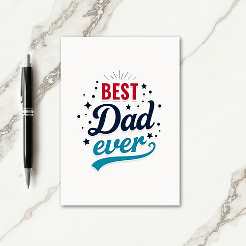 Crimson Fathers Day Glow Card
