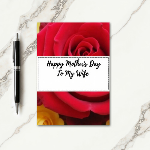 Crimson Floral Greeting Card