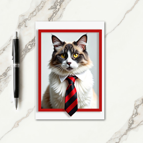 Crimson Frame Fathers Day Card