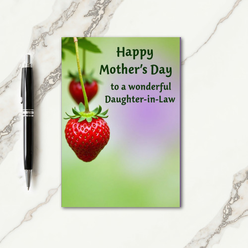 Crimson Fruit Mothers Day Card