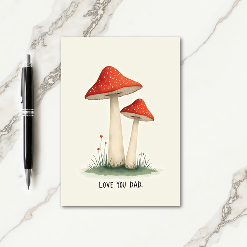 Crimson Fungi Dad Card