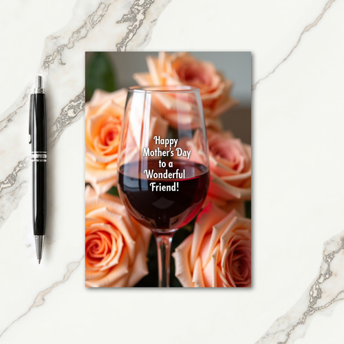 Crimson Glass Mothers Day Card