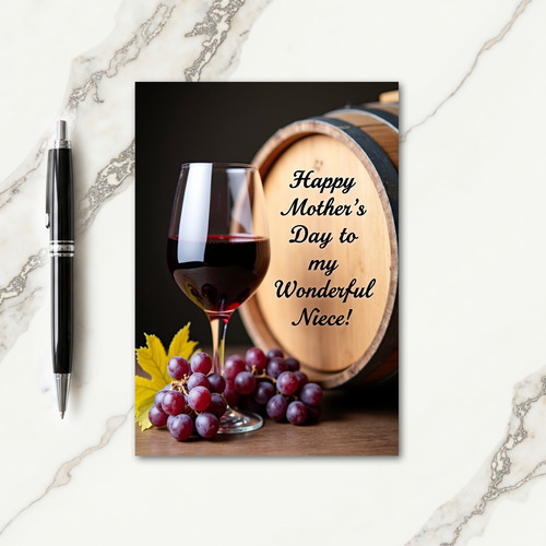 Crimson Grapes Mothers Day Card