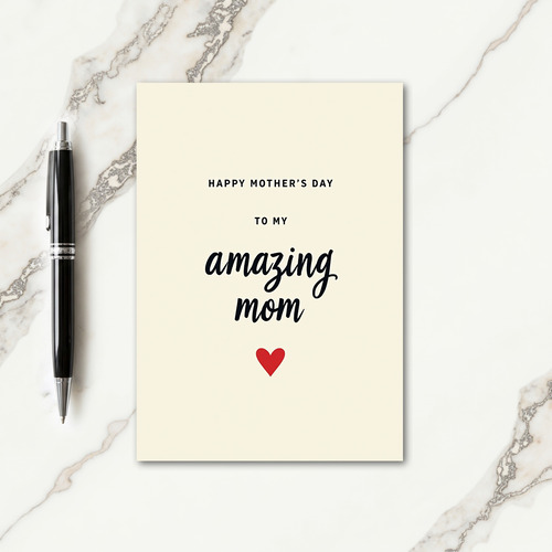 Crimson Heart Day Card