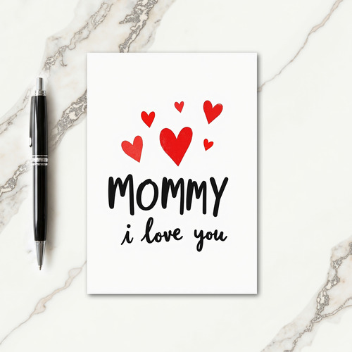 Crimson Hearts Affection Card