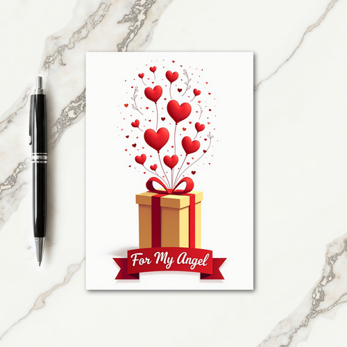 Crimson Hearts Birthday Card