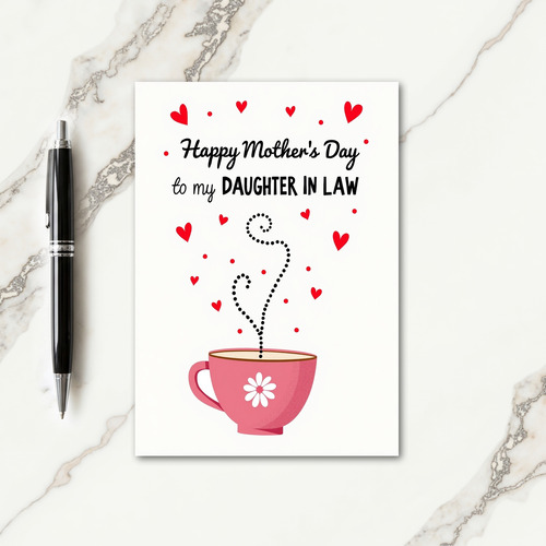 Crimson Hearts Daughter Card