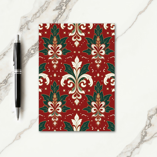 Crimson Holly Pattern Card