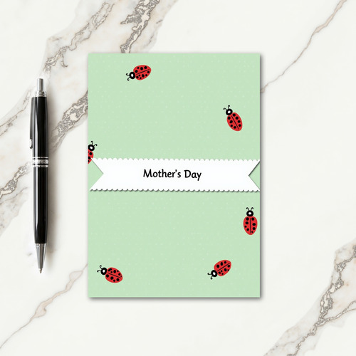 Crimson Insects Mothers Day Card