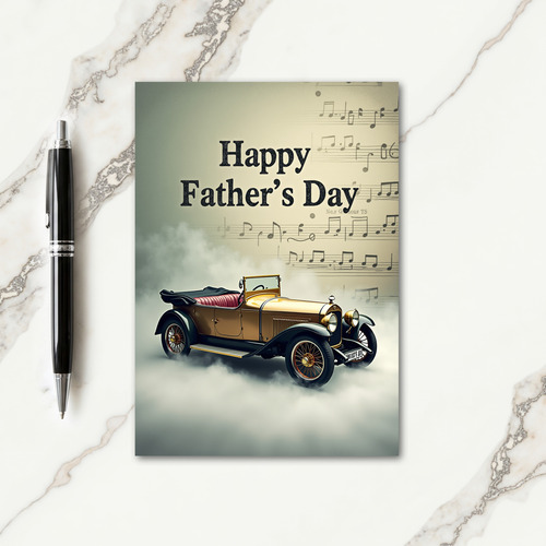 Crimson Interior Fathers Day Card
