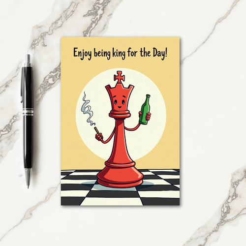 Crimson King Sweet Fathers Day Card