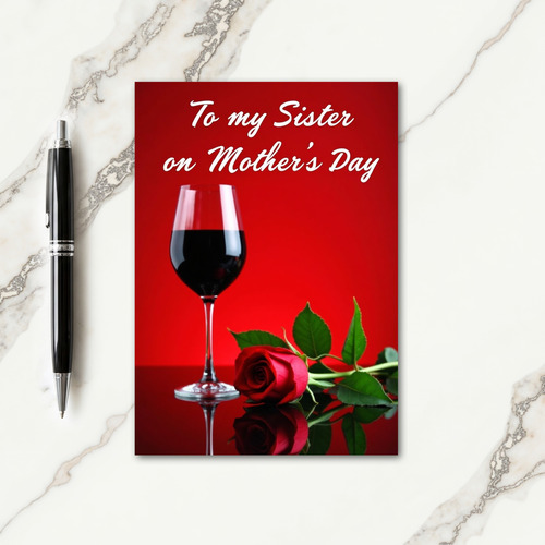 Crimson Kiss Mothers Day Card