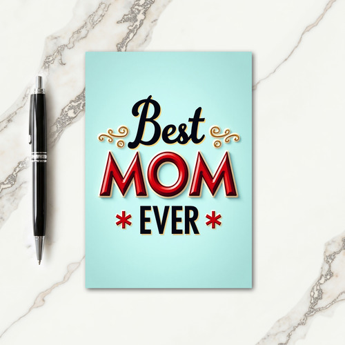 Crimson Mom Ever Graphic Card