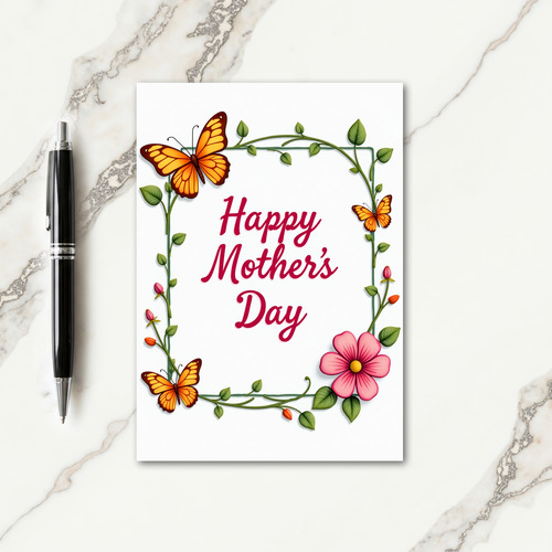 Crimson Mother Illustration Card